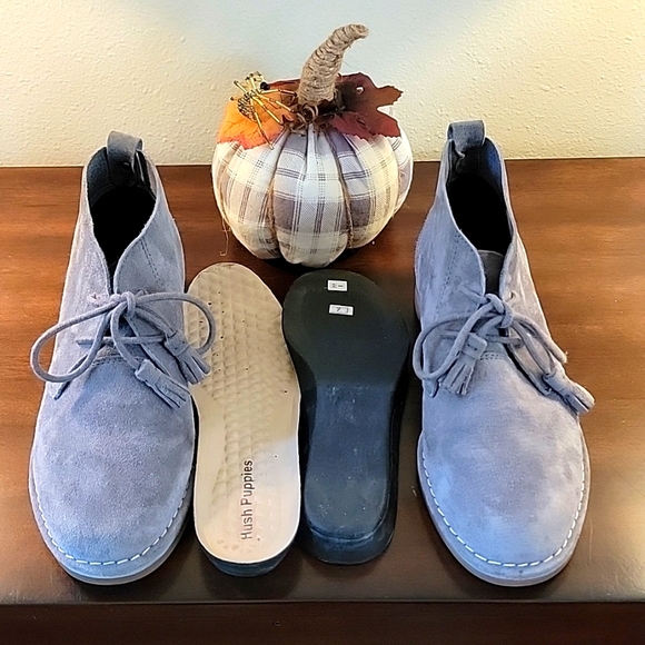 Hush Puppies Gray Chukka Suede Leather Tassel Boot - Picture 4 of 6